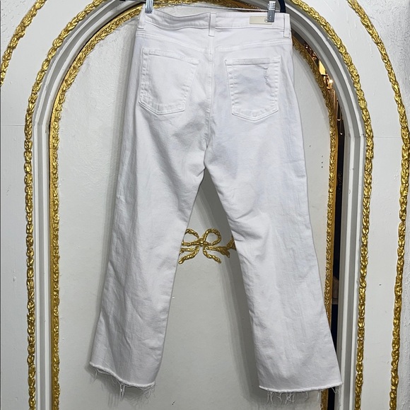 AG Adriano Goldschmied Kinsley High Rise Raw Edge Crop Boot Distressed Jeans 29 - Picture 8 of 9